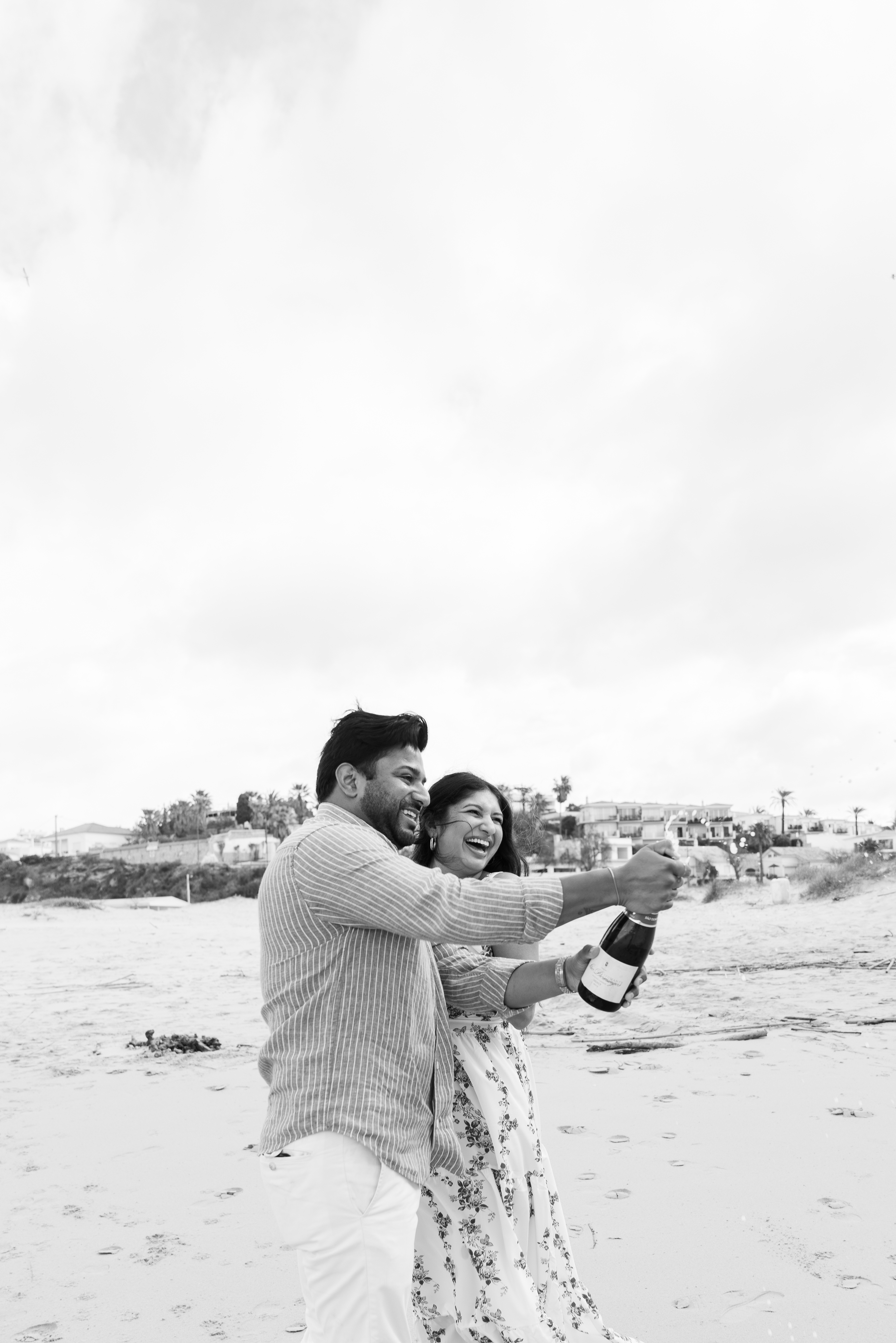 Rit and Shreya on the beach